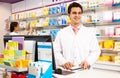 Pharmacists pharmacist at the chemists shop