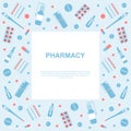 Pharmacy banner Royalty Free Stock Photo
