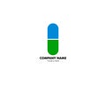 Pharmacy Capsule Logo Design Template