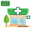 Pharmacy drugstore shop icon. Business concept store pharmacy