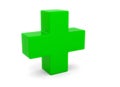 Pharmacy green cross pharmacist drugstore Royalty Free Stock Photo