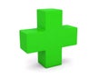 Pharmacy green cross pharmacist drugstore Royalty Free Stock Photo