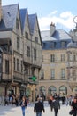 Pharmacy in half-timbered houses, Dijon, France