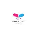 Pharmacy logo template vector