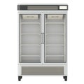 Pharmacy Medical Vaccine Refrigerator, front view, empty. 3D rendering