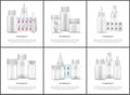 Pharmacy and Medicines Means Bright Vector Posters