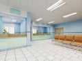Pharmacy and registration office for admitting patients in the hospital Royalty Free Stock Photo