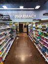 Pharmacy store inside a supermarket. Royalty Free Stock Photo