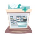 Pharmacy store interior Royalty Free Stock Photo