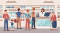 Pharmacy store. Pharmacist sells various medications people, medical consultation and buying medication in drugstore Royalty Free Stock Photo