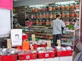 Pharmacy for traditional Chinese medicine in Kowloon Royalty Free Stock Photo