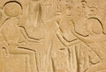 Pharoah Seti I and Horus