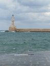 Pharos lighthouse protects the Old Venetian harbor