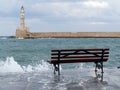 Pharos lighthouse protects the Old Venetian harbor