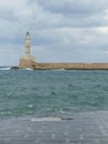 Pharos lighthouse protects the Old Venetian harbor