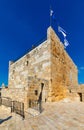 Phasael Tower, known as Hippicus Tower as part of Tower Of David citadel complex in Jerusalem Old City in Israel Royalty Free Stock Photo