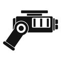 Phaser blaster icon, simple style Royalty Free Stock Photo