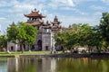 Phat Diem cathedral under blue sky in Ninh Binh, Vietnam Royalty Free Stock Photo