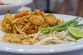 Phat Thai Pad thai with fresh shrimp