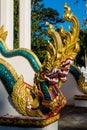 Phaya Naga dragon snake guard in the Temple Wat in Thailand