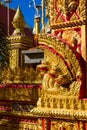 Phaya Naga dragon snake guard in the Temple Wat in Thailand Royalty Free Stock Photo