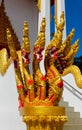 Phaya Naga guard the Temple Wat in Thailand Royalty Free Stock Photo