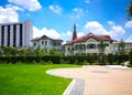 Phaya Thai Palace is on the banks of the Samsen Canal with beautiful green grass field in the Ratchathewi District of Bangkok.