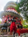 Phaya Yomban statue in temple to make merit for buddhism in Thailand