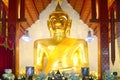 Phrachao Ton Luang big Buddha Statue in temple of Wat Si Khom Kham at Phayao province, Thailand