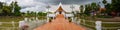 PHAYAO, THAILAND - July 19, 2020 : Lanna Style Church in Pond of Si Khom Kham Temple