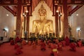 PHAYAO, THAILAND - July 19, 2020 : Phrachao Ton Luang Statue of Si Khom Kham Temple