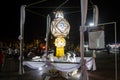 Big One White Lanterns with Crowd in Loi Krathong Festival at Phayao Thailand