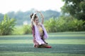 PHAYAO,THAILAND - October 24 : girl performing traditional Lanna