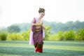 PHAYAO,THAILAND - October 24 : Thai girl performing traditional Lanna dance at public park show the tourist on October 24 2015 in