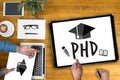 PhD Doctor of Philosophy Degree Education Graduation Royalty Free Stock Photo