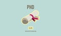 PhD Doctor of Philosophy Degree Education Graduation Concept Royalty Free Stock Photo