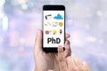 PhD Doctor of Philosophy Degree Education Graduation Royalty Free Stock Photo