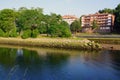 Pheasant Island on the Bidasoa River between France and Spain Royalty Free Stock Photo