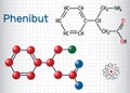 Phenibut is a central nervous system depressant with anxiolytic Royalty Free Stock Photo