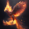 Phenix fire bird. Geenerative AI