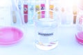 Phenolphthalein  use in laboratory Royalty Free Stock Photo