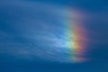 A phenomenon called a Sun dog in the blue sky Royalty Free Stock Photo