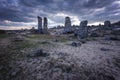 Phenomenon rock formations in Bulgaria around Varna - Pobiti kamani. National tourism place. Royalty Free Stock Photo