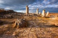 Phenomenon rock formations in Bulgaria around Varna - Pobiti kamani. National tourism place. Royalty Free Stock Photo