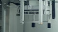 OLOMOUC, CZECH REPUBLIC, APRIL 11, 2018: Phenotyping line robotic automatic for scientific research measurement system Royalty Free Stock Photo