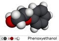 Phenoxyethanol primary alcohol molecule. It is glycol ether, antiinfective agent, preservative, antiseptic, solvent. Molecular