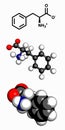 Phenylalanine l-phenylalanine, Phe, F amino acid molecule.