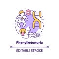 Phenylketonuria concept icon