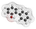 2-Phenylphenol biocide molecule. Commonly used preservative, also known as biphenylol and orthophenyl phenol