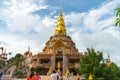 Beautiful golden pavilion of Wat Phachonkeaw. Royalty Free Stock Photo